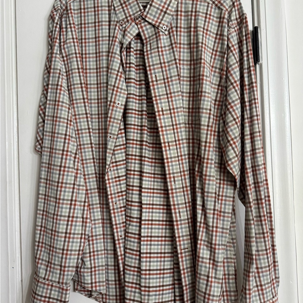 GenTeal 3XL Classic Checkered Button-Down Shirt for Men